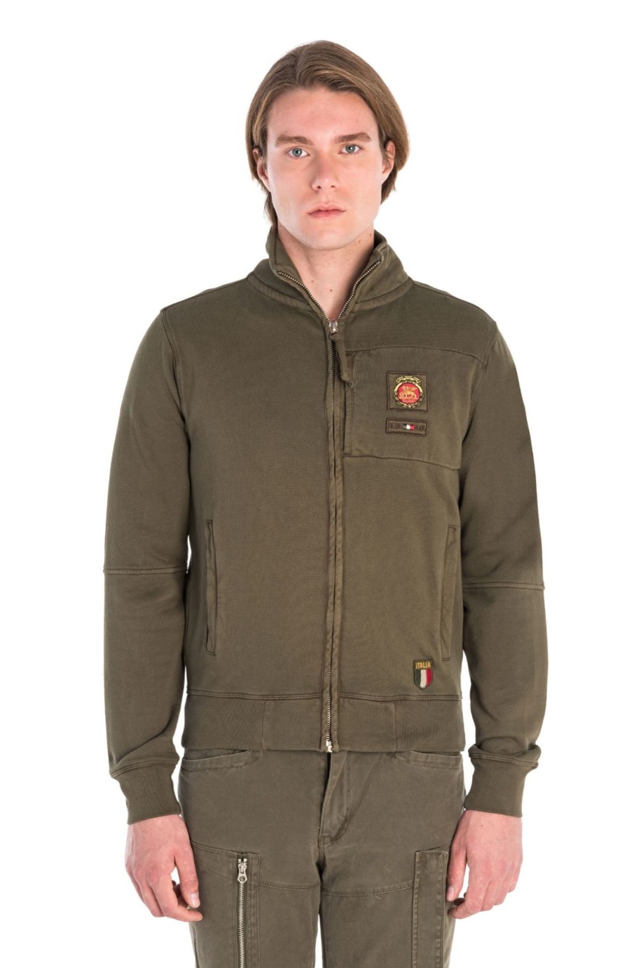 Uomo Marina Militare Sportswear | Felpa Aperta